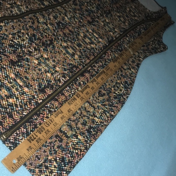 BONGO “Vernice” textured tank midi dress, working double zippers NEW size L - Picture 8 of 8